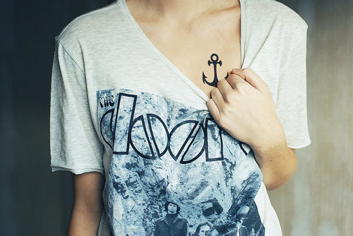 anchor, fashion and girl