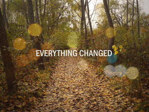 autumn, change and everything