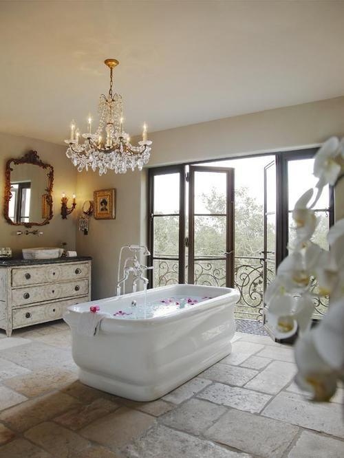bath tub, bathroom and beautiful