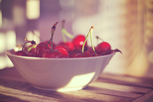bowl, cherries and cherry