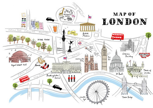cute, london and map of london