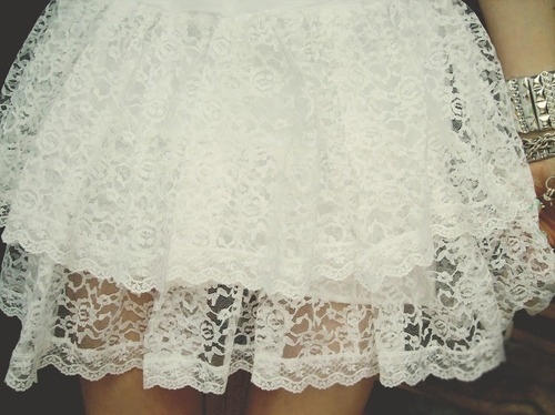 dress, gir and lace