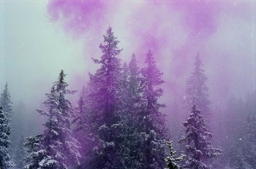 frost, purple and smoke