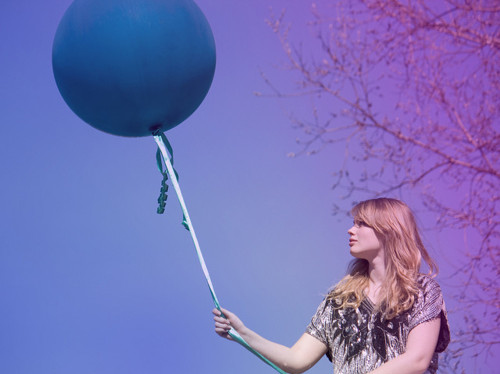 balloon, blonde and blue