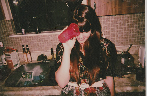 bangs, cup and fashion