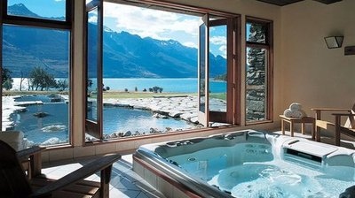 bathtub,  blue and  lake