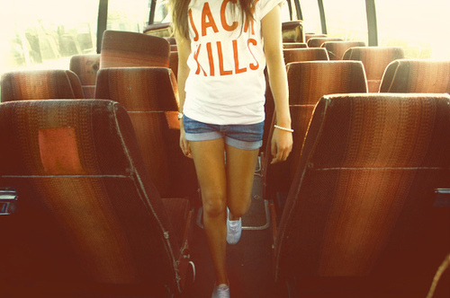 beautiful, bus, fashion, girl, hair, light