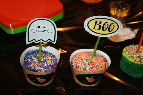 boo, cupcake and ghost
