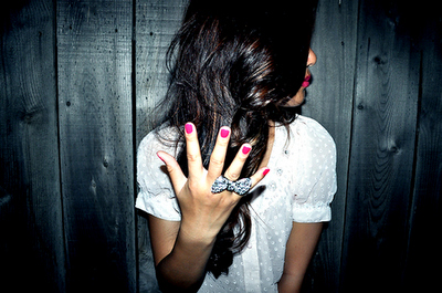 brunette,  girl and  nails