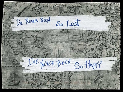 happy,  lost and  map
