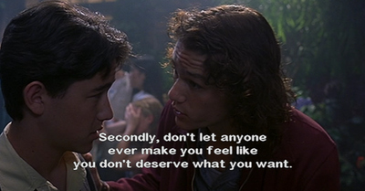 10 things i hate about you,  advice and  heath ledger