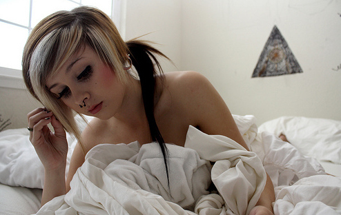 alternative girls,  bed and  gauges