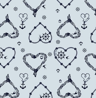 anchor, heart and illustration