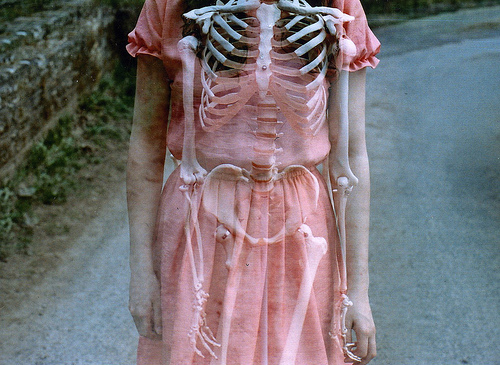 anorexia, bones and dress
