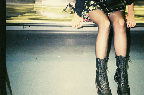 army boots, black and fashion