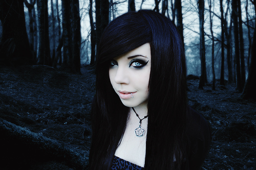 beautiful, black and black hair