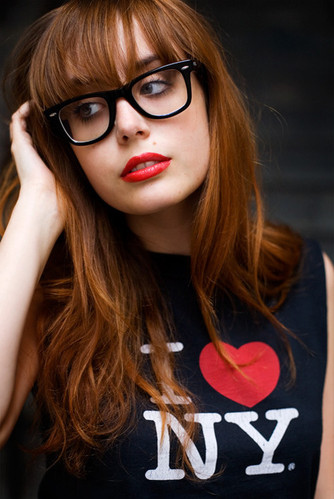 beautiful, girl and glasses