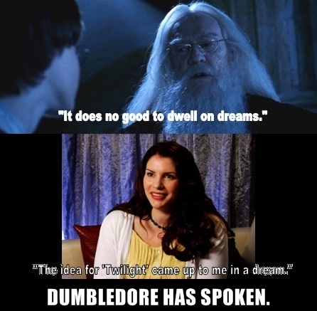 books, dreams and dumbledore