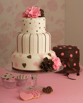 cake, cute, food, pink, wedding, wedding cake