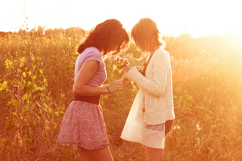 couple,  cute and  flower