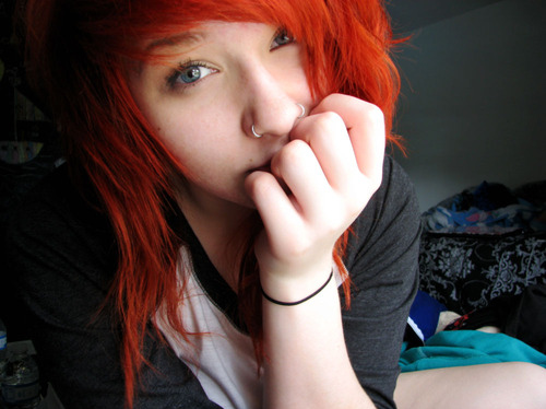 cute, girl and nose piercings