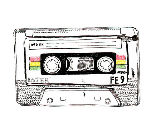 art, cassette and cassette tape