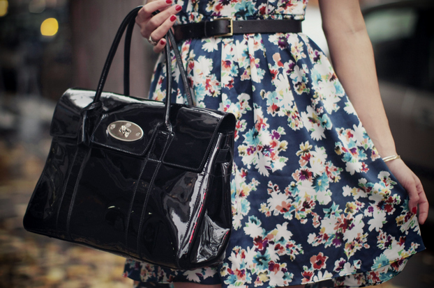 bag, cherry blossom girl and dress