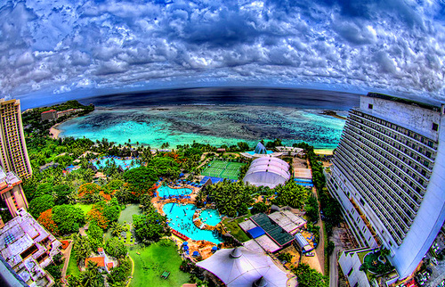 bahamas, beach and hotel