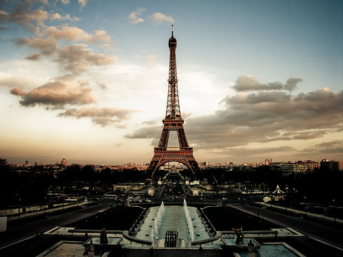 beautiful, city and eiffel tower