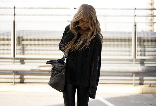 black, blonde and clothes
