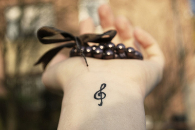 bow,  music notes and  nice