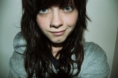 cute,  girl and  nose piercing