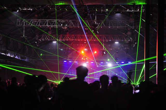 edc, electric daisy carnival and lasers