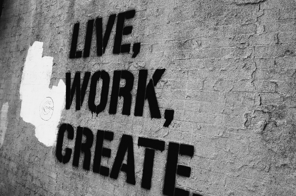 graffiti, life work create, quotes, quptes, text, typography - image ...