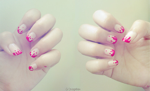 awesome,  blood stained and  cool nails