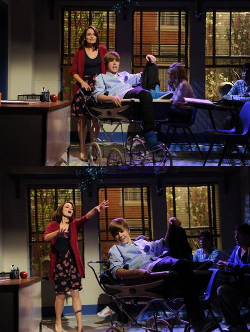 baby lady, justin bieber and snl