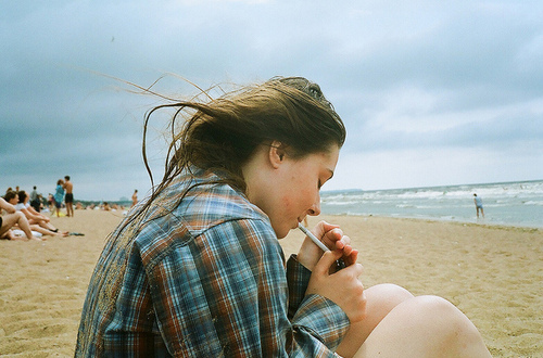 beatch, cigarette and girl