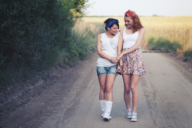 beautiful, best friends and dress