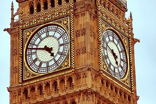 beautiful, big ben and clock