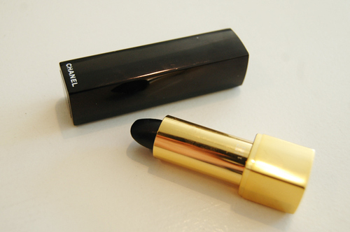 black, black chanel lipstick and black lipstick