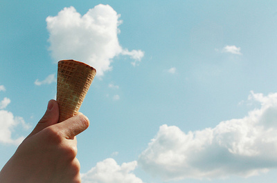 cloud,  cool and  ice cream