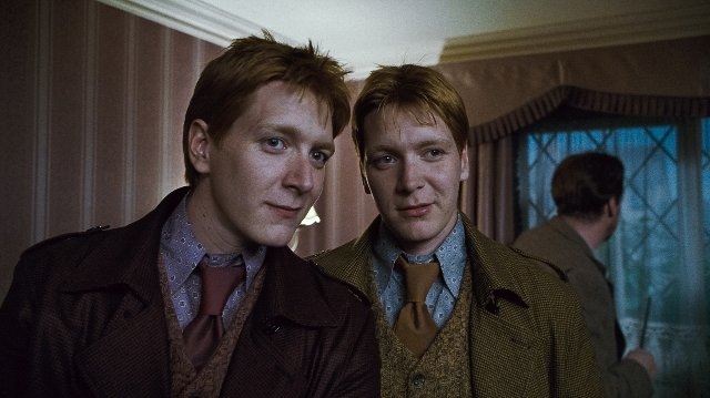 deathly hallows, fred and fred and george