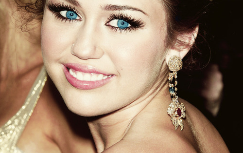 eyes,  hannah montana and  miley