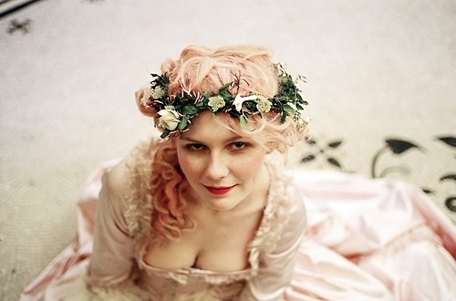 flowers, kirsten dunst and marie antoinette