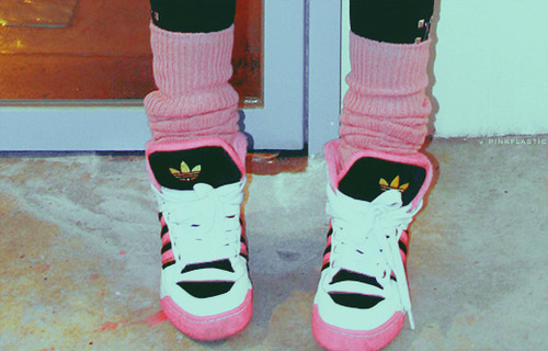 kicks, leg warmers and pink