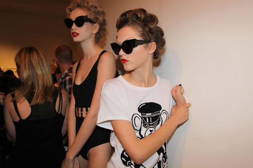 backstage, bathingsuit, black, fashion, fashion show, models