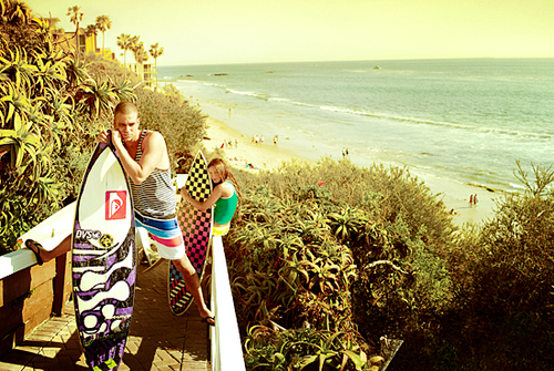 beach, fashion and glee