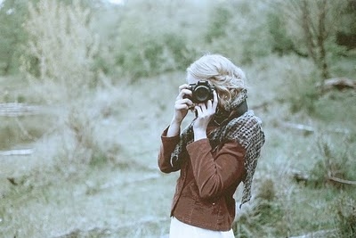 blonde,  camera and  girl
