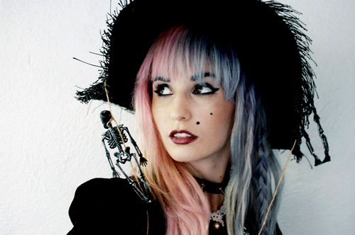 alternative, audrey kitching, beauty, fashion, hair, halloween