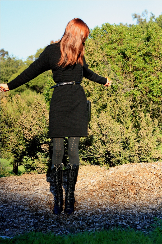autumn, black and boots